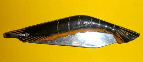 Vintage Prawn Motif Pocket Knife