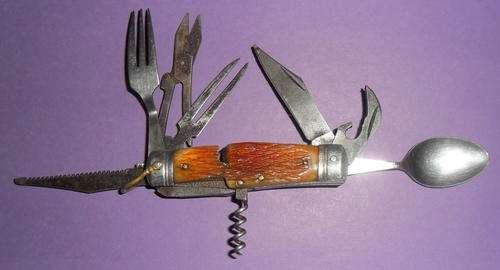 Vintage Multi Functional Pocket Knife (8 Tools)