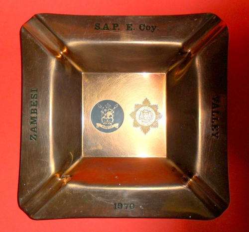 Copper Ashtray S.A.P. Memoribelia 1970