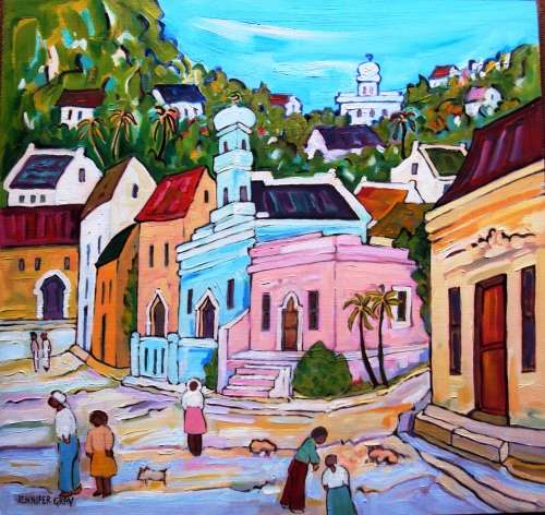 Bo Kaap Cape Town with Mosques