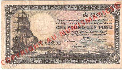 ***SCARCE*** SA 1POUND J POSTMUS - BARGAIN PRICE!!!!