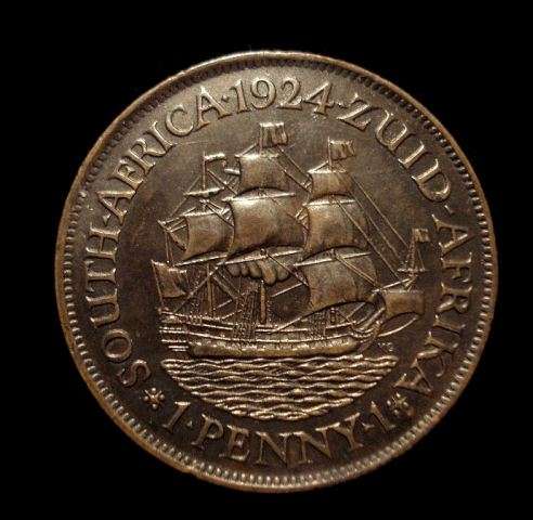 1924 GEOV PENNY AUNC - RARE IN HIGH GRADES