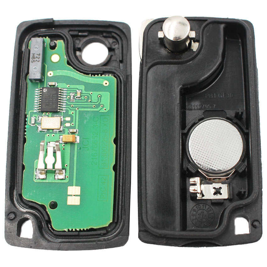 3 Button Flip Key Remote KEY ID46 Chip 433MHz for Peugeot 307 407 308 VA2 Blade
