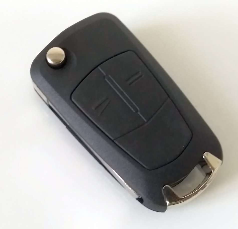 Opel 2 button remote key fob casing and blank blade (non OEM part)
