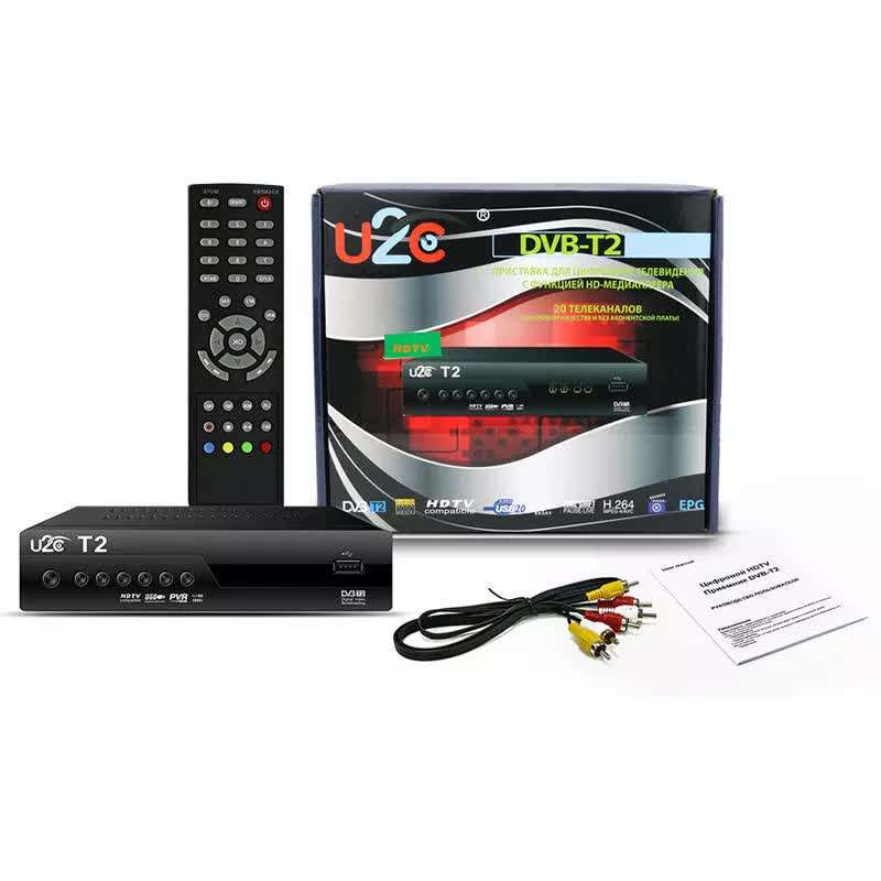 U2C 168 T2 DVB-T DVB-T2 STB H.264 MPEG-4 HD 1080P TV Digital Terrestrial Receiver Set Top Box