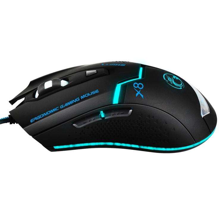 iMICE X8 LED Colorful Light USB 6 Buttons 3200 DPI Wired Optical Gaming Mouse