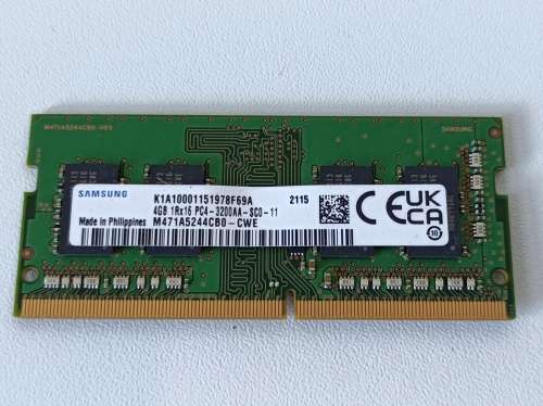 Samsung 4GB DDR4-3200 PC4-25600 laptop RAM
