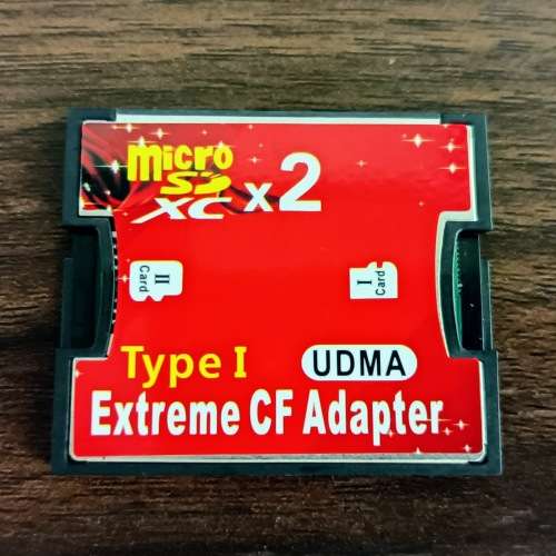 MicroSD to Compact Flash adapter