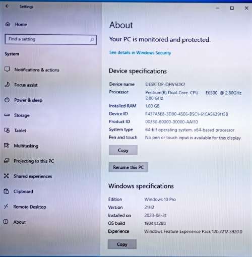 Foxconn 45CMX motherboard + Intel E6300 2.8GHz CPU + Samsung 1GB RAM + Samsung 80GB HDD