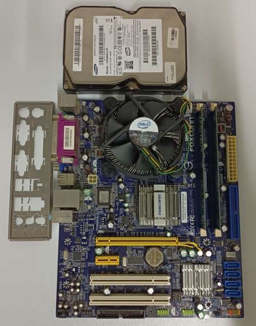 Foxconn 45CMX motherboard + Intel E6300 2.8GHz CPU + Samsung 1GB RAM + Samsung 80GB HDD