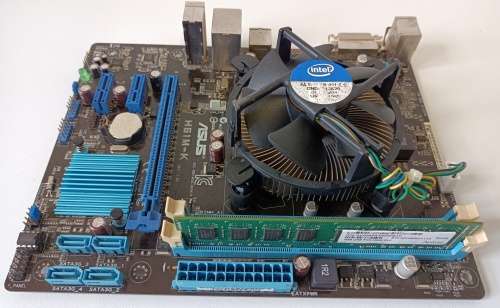 Asus H61M-K motherboard + Intel i3 3.3GHz CPU + Samsung 2GB RAM + Maxtor 80GB HDD + Windows 11 Pro