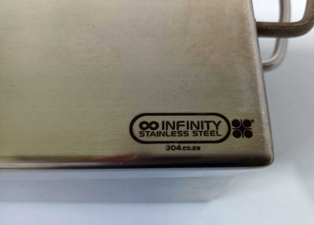 Infinity Steel Braai Casserole by 304.co.za | 5L 25x20x10cm | 1.6mm thick stainless steel