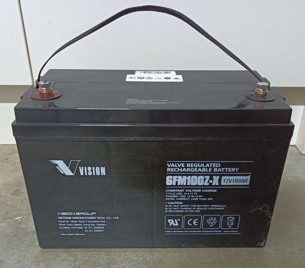 Used Vision 12V 6FM100Z-X AGM Battery