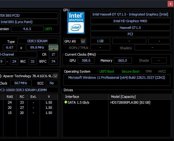 Acer Extensa | i3-4150 3.5GHz | 4GB DDR3 | 80GB HDD | Runs Windows 11 Pro
