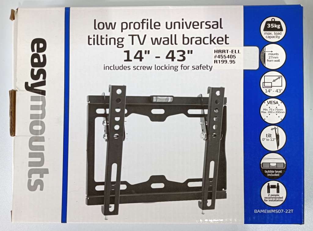 EasyMount 14 to 43 inch TV bracket / Monitor bracket
