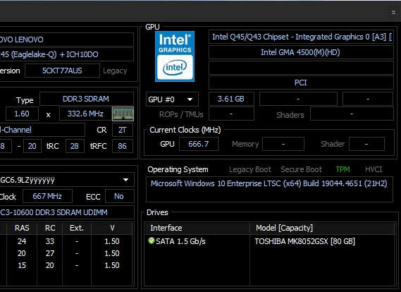 Lenovo ThinkCentre M58p SFF | Intel Q8200 | 8GB RAM | 80GB HDD | Windows 10 Pro (activated)