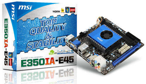 MSI AMD E350IA-E45 mITX Motherboard with Dual Core CPU !! IN STOCK !!