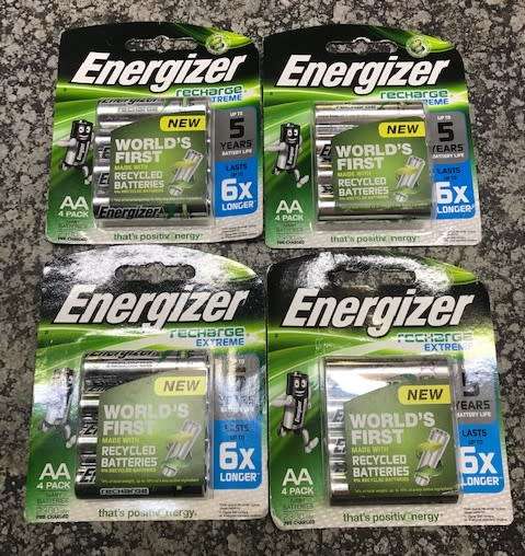 AA energizer recharge extreme  batteries