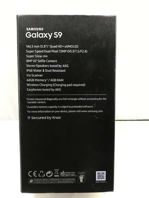 SAMSUNG S9 64GB IN BOX