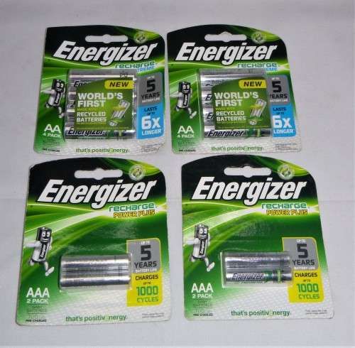 ENERGIZER RECHARGE POWER PLUS AA + AAABATTERIES