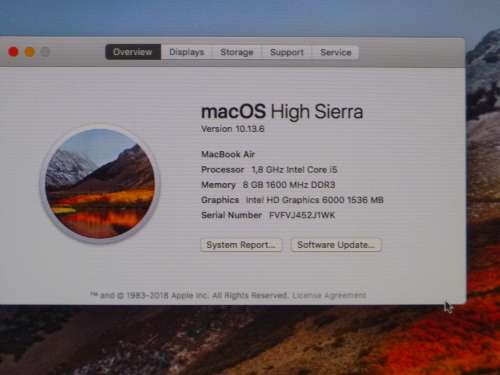 APPLE MACBOOK AIR I5 2017