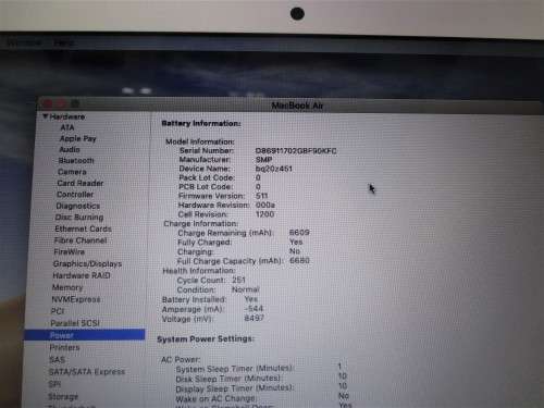 APPLE MACBOOK AIR I5