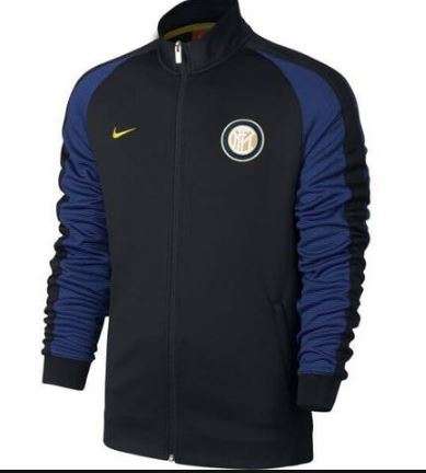 16-17 Inter Milan Black Anthem Jacket - Small