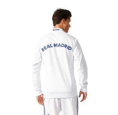 16-17 Real Madrid White Anthem Jacket - Large