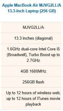 Apple MacBook Air MJVG2LL/A 13.3 Inc Laptop