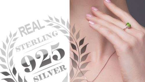 Oval 1.4ct Natural Green Peridot Birthstone Solitaire Ring. Size N