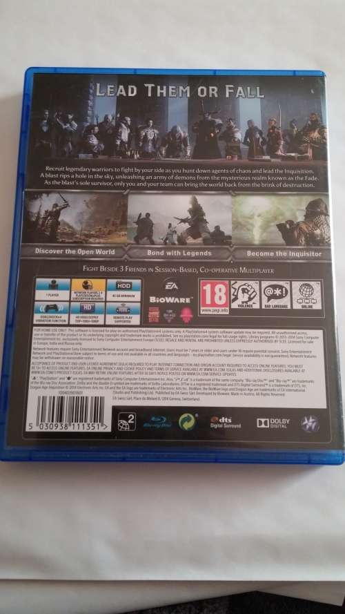PS4 Dragon Age Inquisition