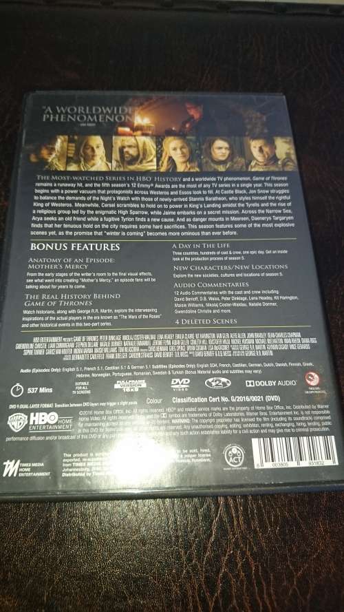 Game of thrones season 5