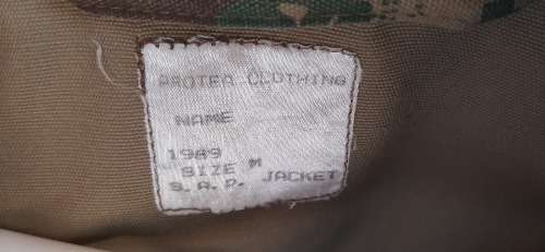 Pre-1994 : SAP Reaction Unit No. 9 (Port Natal) Embroidered Camouflage Bush Jacket .