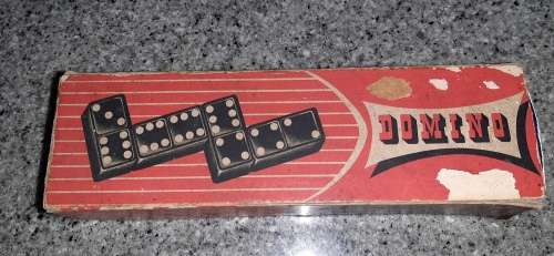 ** Vintage Complete Set of Dominoes in Original Box **
