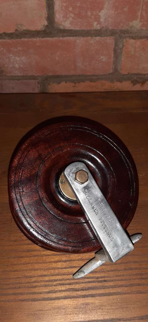 ** ANTIQUE - LARGE DEEP SEA FISHING REEL BY F. COOMBS **