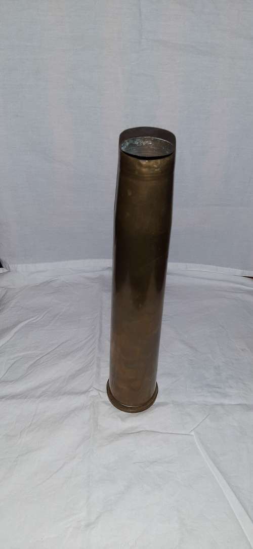** ORIGINAL- SADF 40 mm MK4 Bofors Anti-Aircraft Brass Shell (Dated : 1964). **