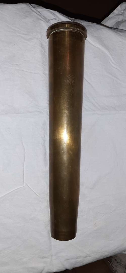 ** ORIGINAL- SADF 40 mm MK4 Bofors Anti-Aircraft Brass Shell (Dated : 1964). **