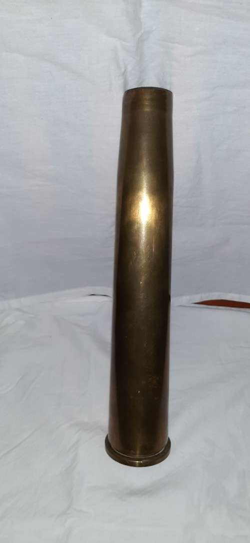 ** ORIGINAL- SADF 40 mm MK4 Bofors Anti-Aircraft Brass Shell (Dated : 1964). **