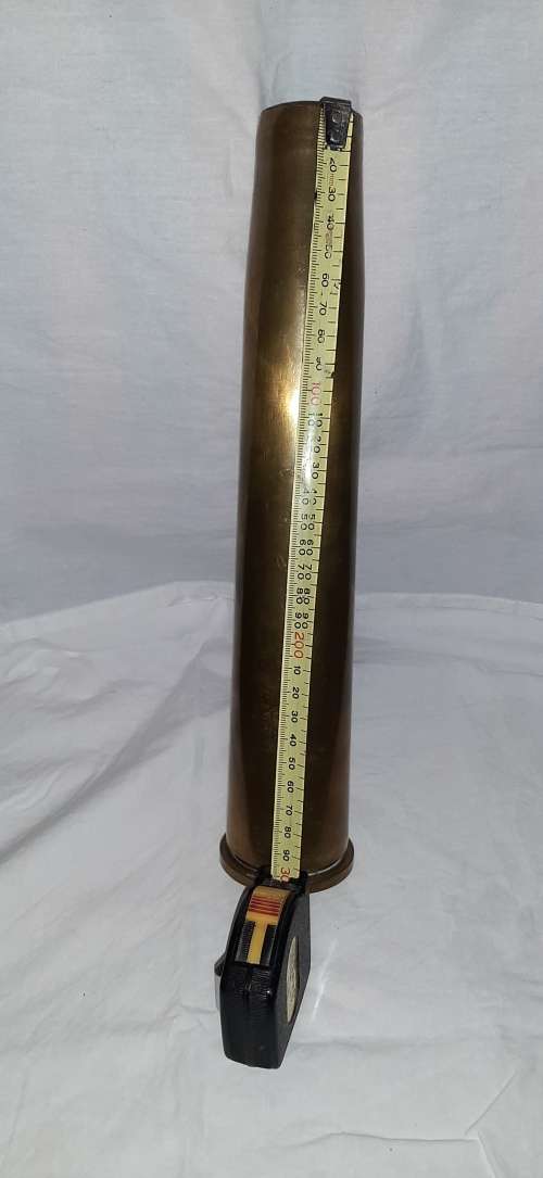 ** ORIGINAL- SADF 40 mm MK4 Bofors Anti-Aircraft Brass Shell (Dated : 1964). **