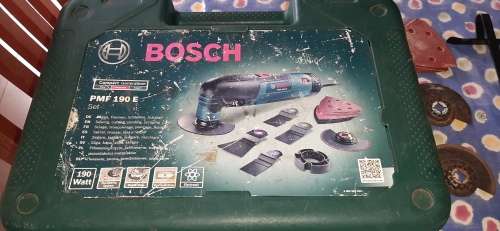 ** Bosch PMF 190 E Multi-Tool 190 Watt w/ Case and Accessories. **