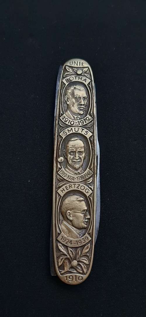 ** ORIGINAL : 1910 - 1960 State President`s Union of South Africa Pocket Knife by Solingen.**