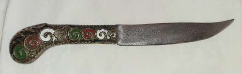 ** STUNNING-  20th Century Indo-Persian Pesh Kabz / Koftgiri Dagger with Scabbard (21cm).**