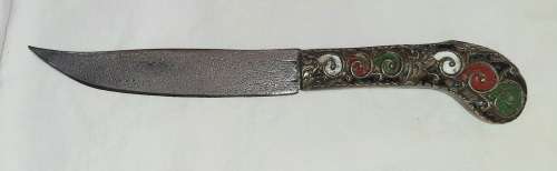 ** STUNNING-  20th Century Indo-Persian Pesh Kabz / Koftgiri Dagger with Scabbard (21cm).**