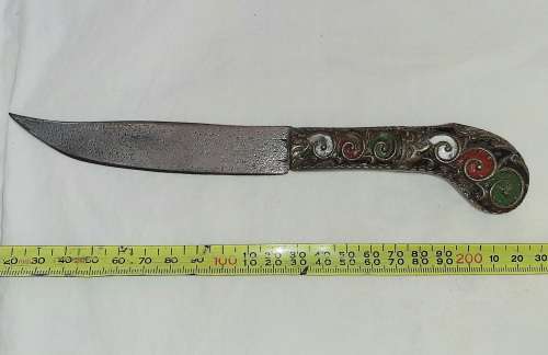 ** STUNNING-  20th Century Indo-Persian Pesh Kabz / Koftgiri Dagger with Scabbard (21cm).**