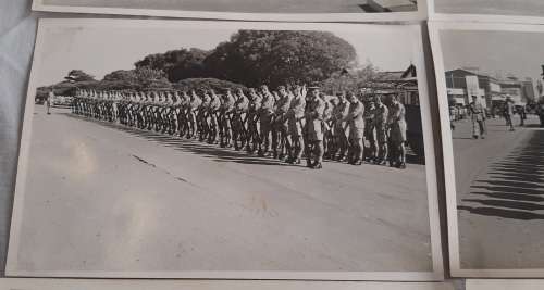 ** RARE : 1956 Rhodesia-Nyasaland Appointment of Sir Roy Welensky Parade Photographs (x10). Lot #2.