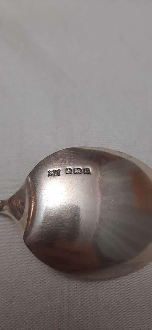 **ORIGINAL- 1931 Charles Wilkes .925 Sterling Silver Sugar Spoon (Birmingham) [21,68g].**