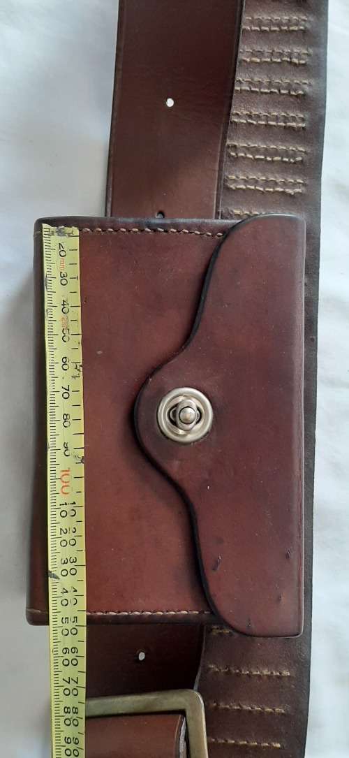 **Early 20th Century Leather Bandolier and Cartridge Box. **