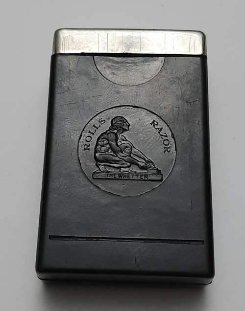 ** RARE : WWI (1914-1918) British ` Rolls Razor ` Sheffield Steel Trench Pocket Razor in Case.**