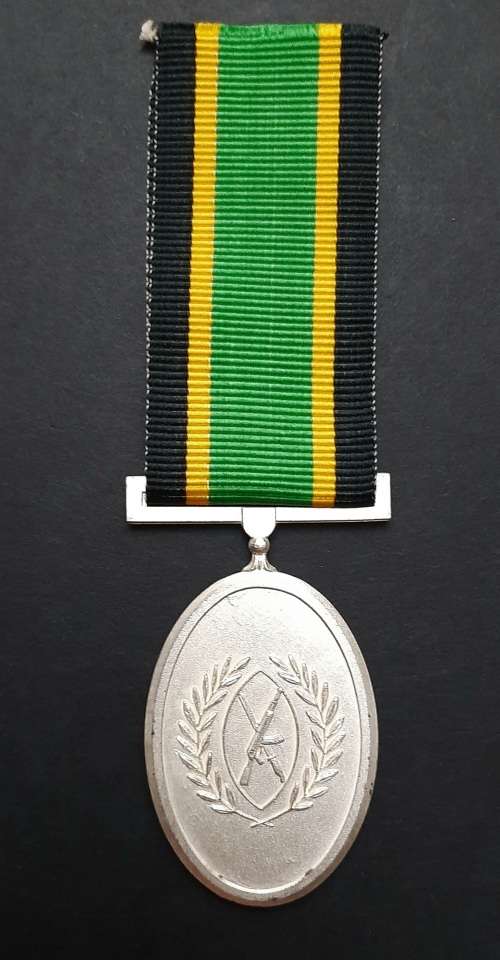 ** Azanian Peoples` Liberation Army (APLA) .925 Silver Medal for Exemplary Service [Full-Size].**