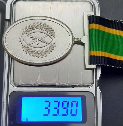 ** Azanian Peoples` Liberation Army (APLA) .925 Silver Medal for Exemplary Service [Full-Size].**